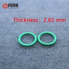 Резиновое уплотнительное кольцо cs2.65 мм FKM ID 21,222,423,62525.826283031.5*2,65 мм 50 шт. уплотнительное кольцо, фторвая прокладка, зеленое уплотнительное кольцо