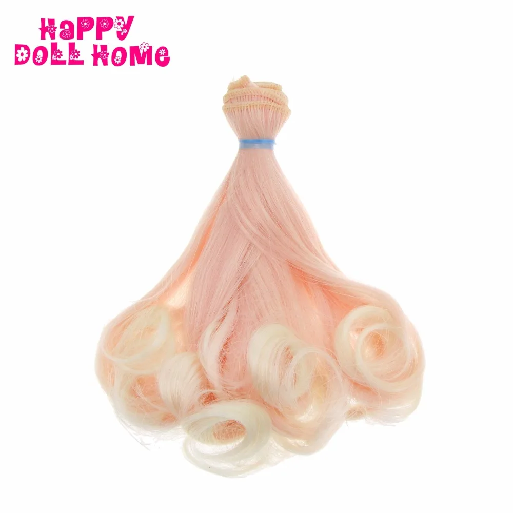 15*100 см BJD рынка парики с прической DIY кукла градиент вьющиеся волосы для Blythe SD 1/3 1/4