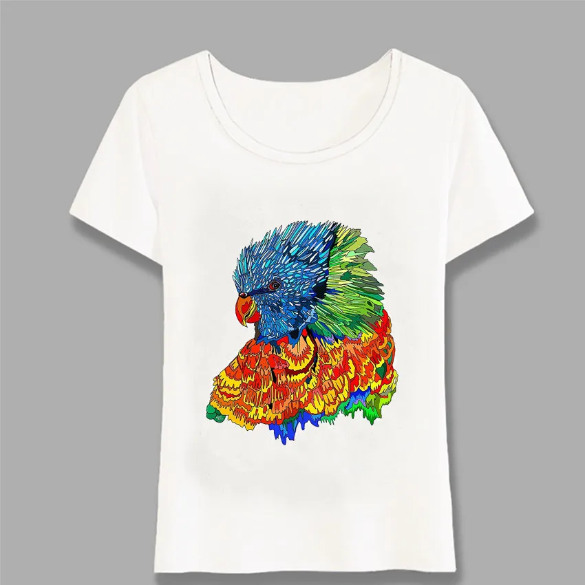 Модная летняя футболка красивая текстурированная Радужная женская с принтом