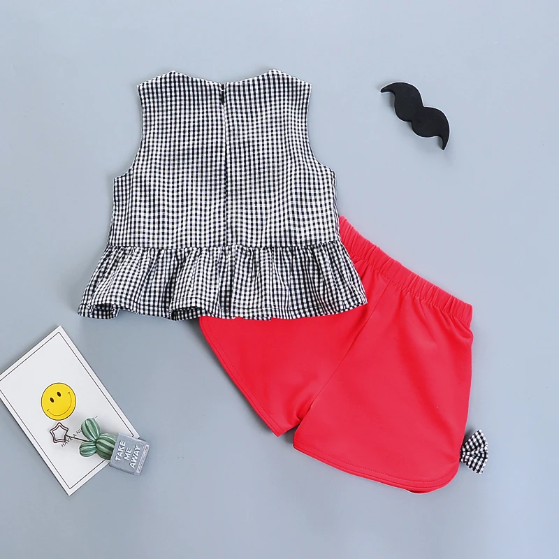 Брендовые комплекты одежды для девочек 2020 г. Новые летние детские хлопковые