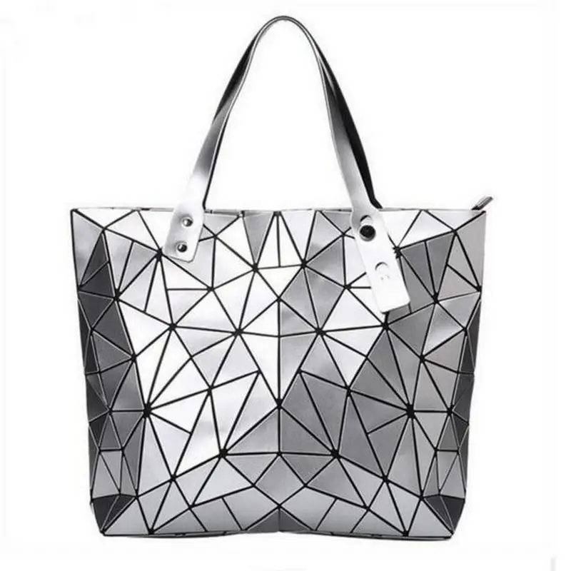 silver Новинка, сумка для женщин, модная сумка с короткими ручками, голограмма, сумка на плечо, маленькая сумка на цепочке, сумки через плечо, bolso mujer - Цвет: silver