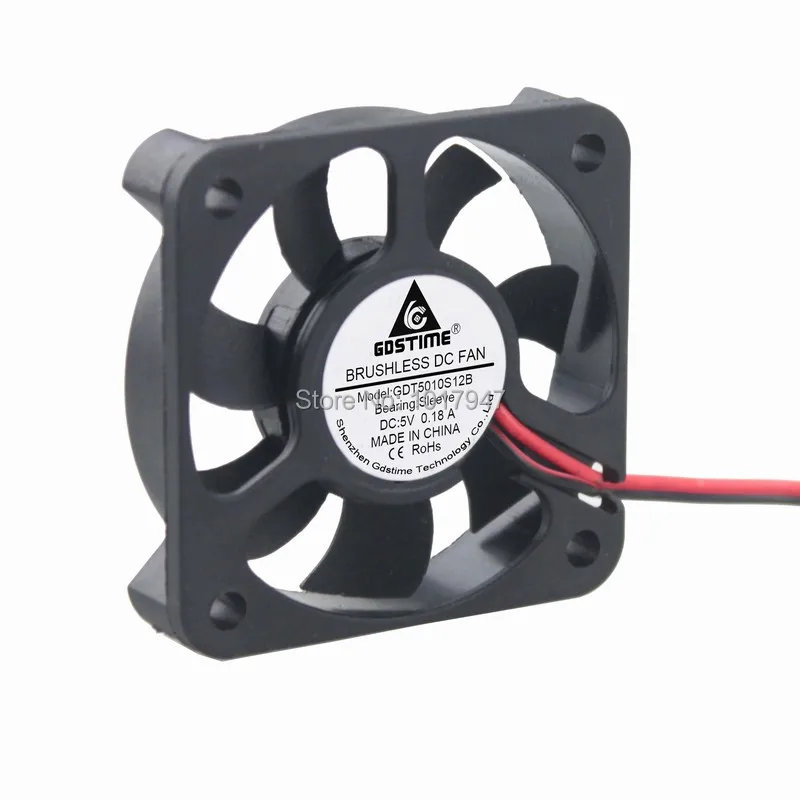 1 шт. Gdstime DC 5 в 50 мм 50x10 5010 см 2Pin Мини кулер радиатор двигатель Вентилятор