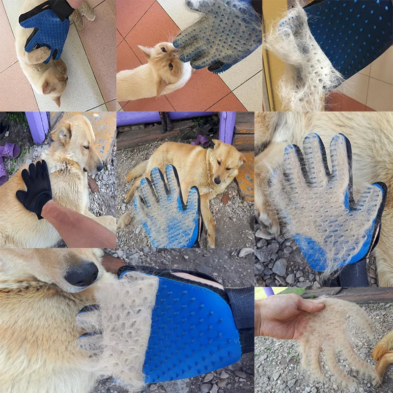 

Pet Cat Accessories Deshedding Brush Silicone Glove For Animals Grooming For Cat Comb Brush Five Finger Glove Hair Clean Supply