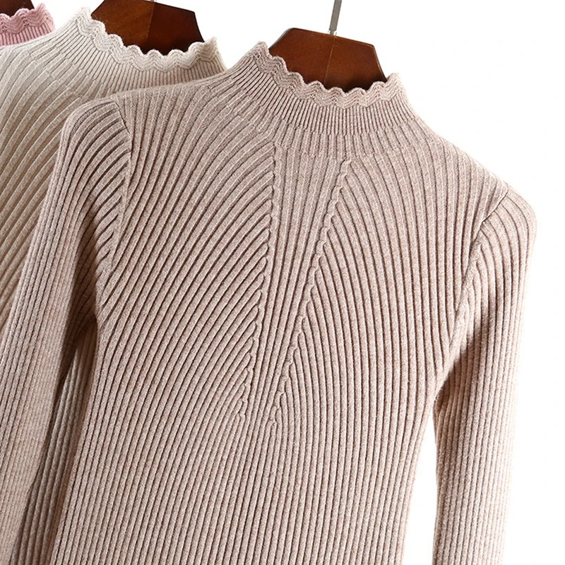 ONLYSVTER Autumn Winter Warm Sweater Women Pullovers Full Sleeve Knitted Tricot Top Essential Jumper Long Sweaters Pull | Женская одежда