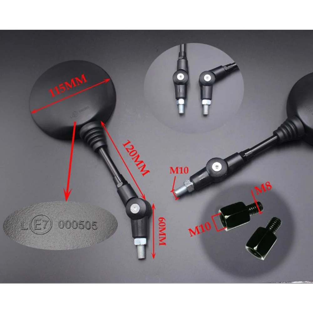 Универсальные складные мотоциклетные зеркала заднего вида для SUZUKI gn 250 inazuma gsf 600s