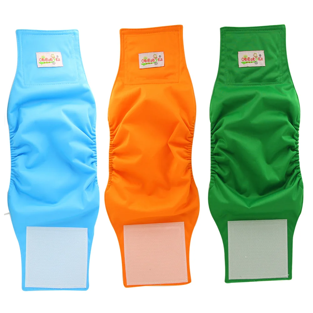 Мужские физиологические штаны для собак однотонные многоразовые подгузники