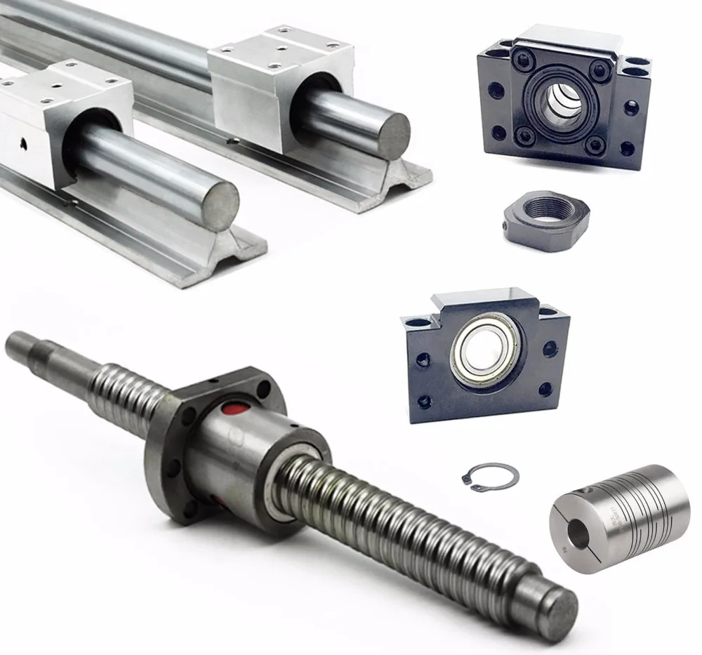 RM1605 1550mm шариковый винт + SBR16 1500mm линейный рельс BK/BF12 муфта|rail linear| |