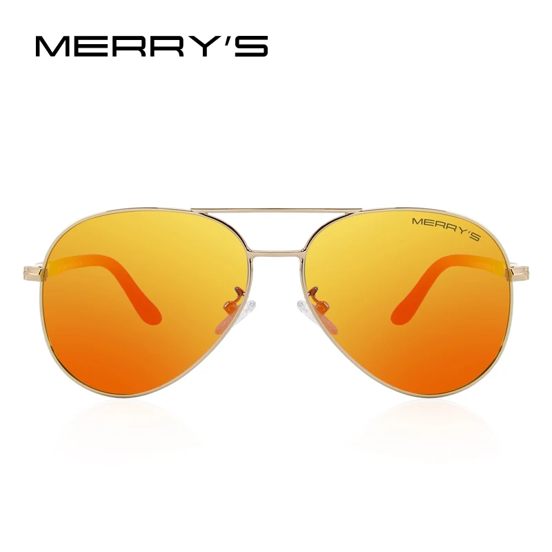 Мужские/женские классические поляризационные солнцезащитные очки MERRY'S 100%