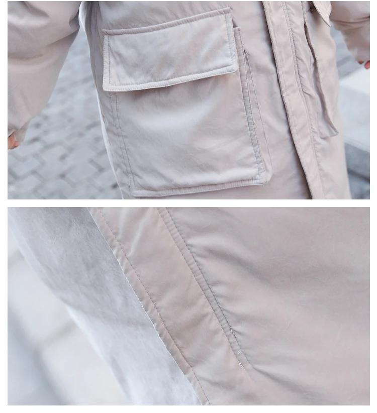 AYUNSUE Parkas Mujer Long Winter Jacket Women Coat Korean Parka Fur Collar Large Size warm padded womens jackets KJ2471