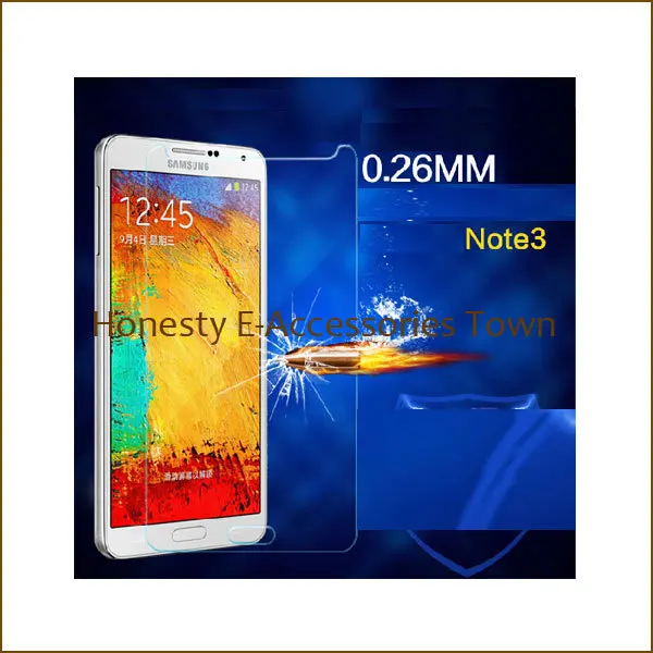 3 Pc/lot 0.26mm HD Clear Explosion-proof Tempered Glass Screen Protector Guard Film for Samsung Galaxy Note N9006 N9008 N9002 | Мобильные