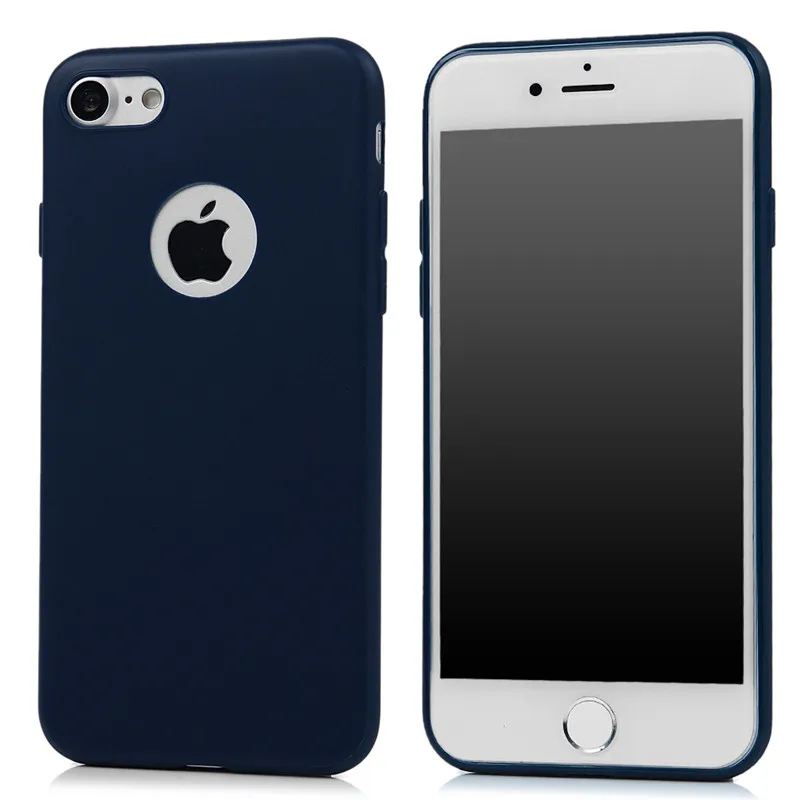 Ultra Thin Silicone Back Case For iPhone 7 4.7&quot Luxury Matte Soft TPU Slim Colors Full Protective Cover Coque Apple iPhone7 | Мобильные