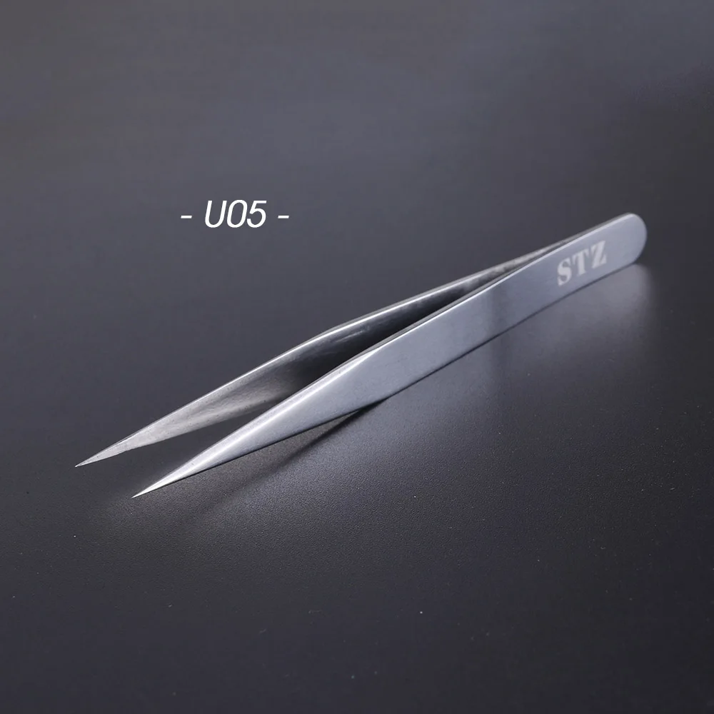 U05 1 шт. пинцет для бровей, щипцы для завивки ресниц, зажим для ресниц, прямая изогнутая головка, накладные ресницы для наращивания, щипцы для завивки, инструменты для макияжа, BEU01-05 - Цвет: U05