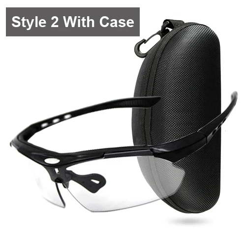 Style 2 black case NEWBOLER фотохромный велосипед солнцезащитные очки для мужчин и женщин спортивные солнцезащитные очки UV400 MTB дорожный велосипед очки для близорукости рамка защитные очки - Цвет: Style 2 black case