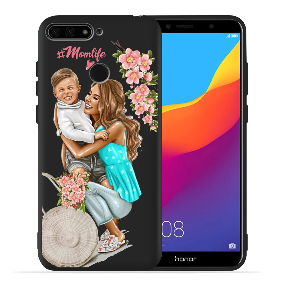 14 Чехол для Huawei Honor 10 Lite, Модный чехол Super Mom, милый детский чехол для Honor 9 Lite 10 9 8 8x 8c 8 Lite, защитный чехол Etui - Цвет: 14
