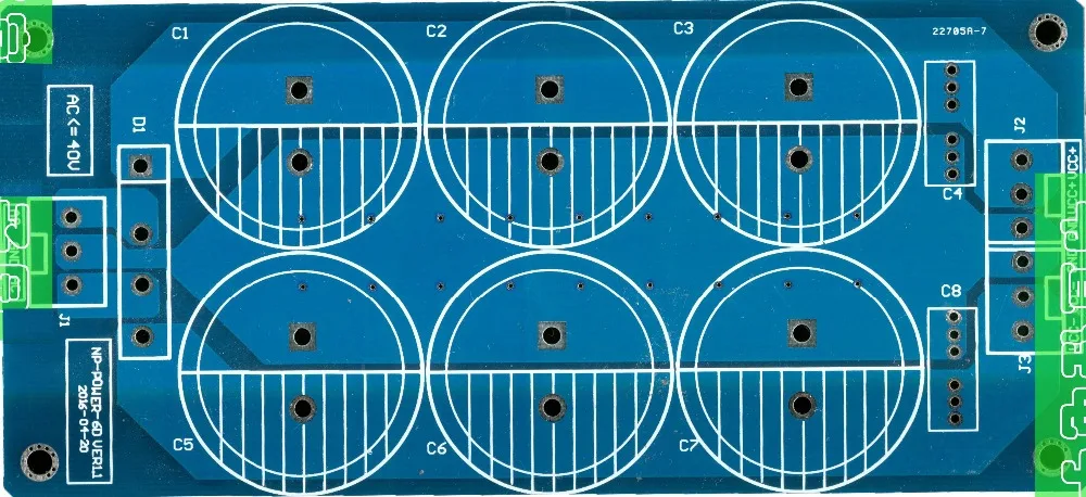 2 шт./лот 6*10000 мкФ уровень мощности источника питания доска PCB пустая тарелка звук больших прудов диодный мост выпрямителя