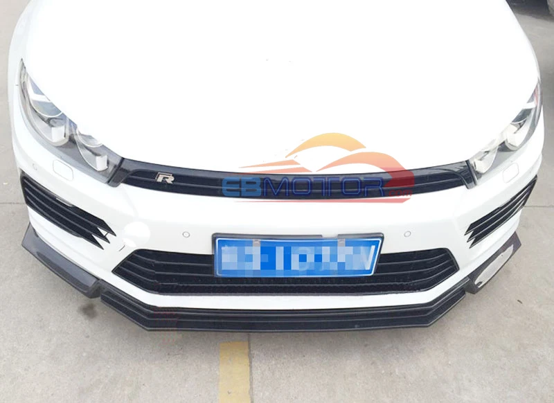 Передний спойлер из настоящего углеродного волокна для VW Volkswagen SCIROCCO Rline BUMPER 2015UP