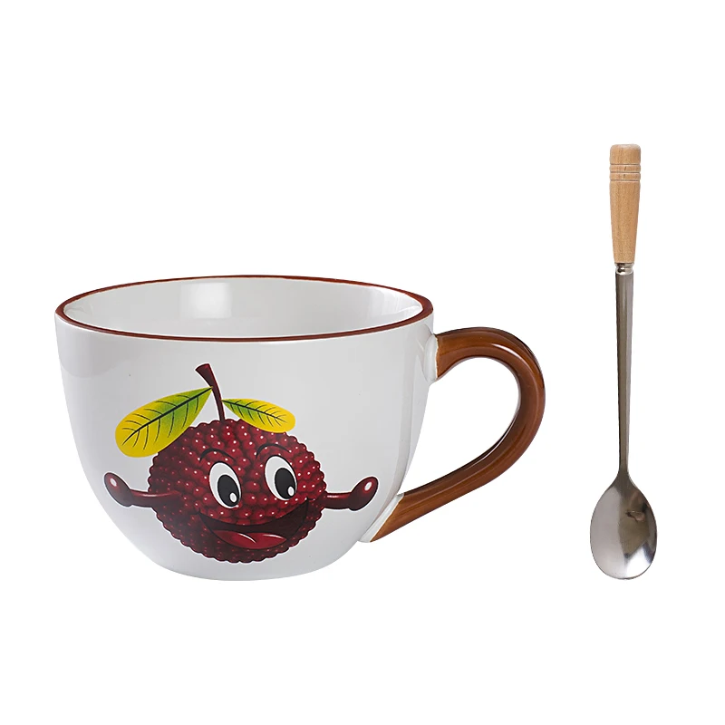 M& M кофейные кружки, керамические чашки и кружки, креативные кружки с милым рисунком, посуда для напитков - Цвет: 28