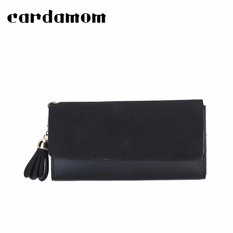 Большой Ёмкость! Для женщин кисточкой Женские Кошельки клатч женская мода из