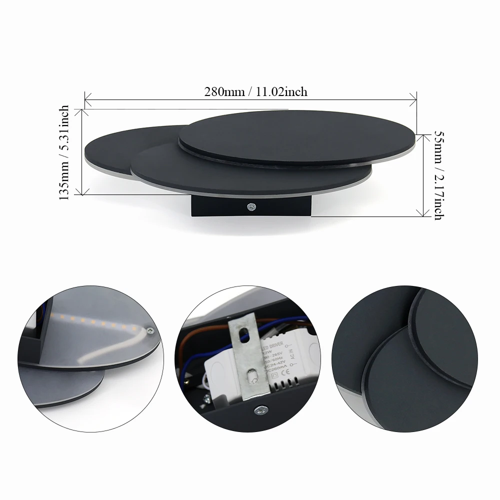 10 Вт современные настенные бра домашние для гостиной спальни светодиодные