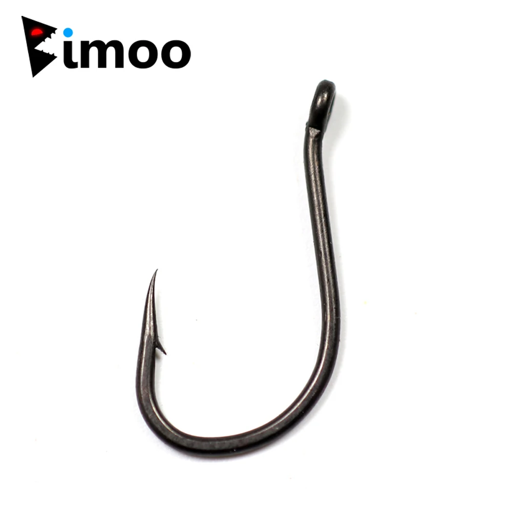 Bimoo 100 шт. покрытием из обратились глазами чод Rig для Бойла карп рыболовные крючки