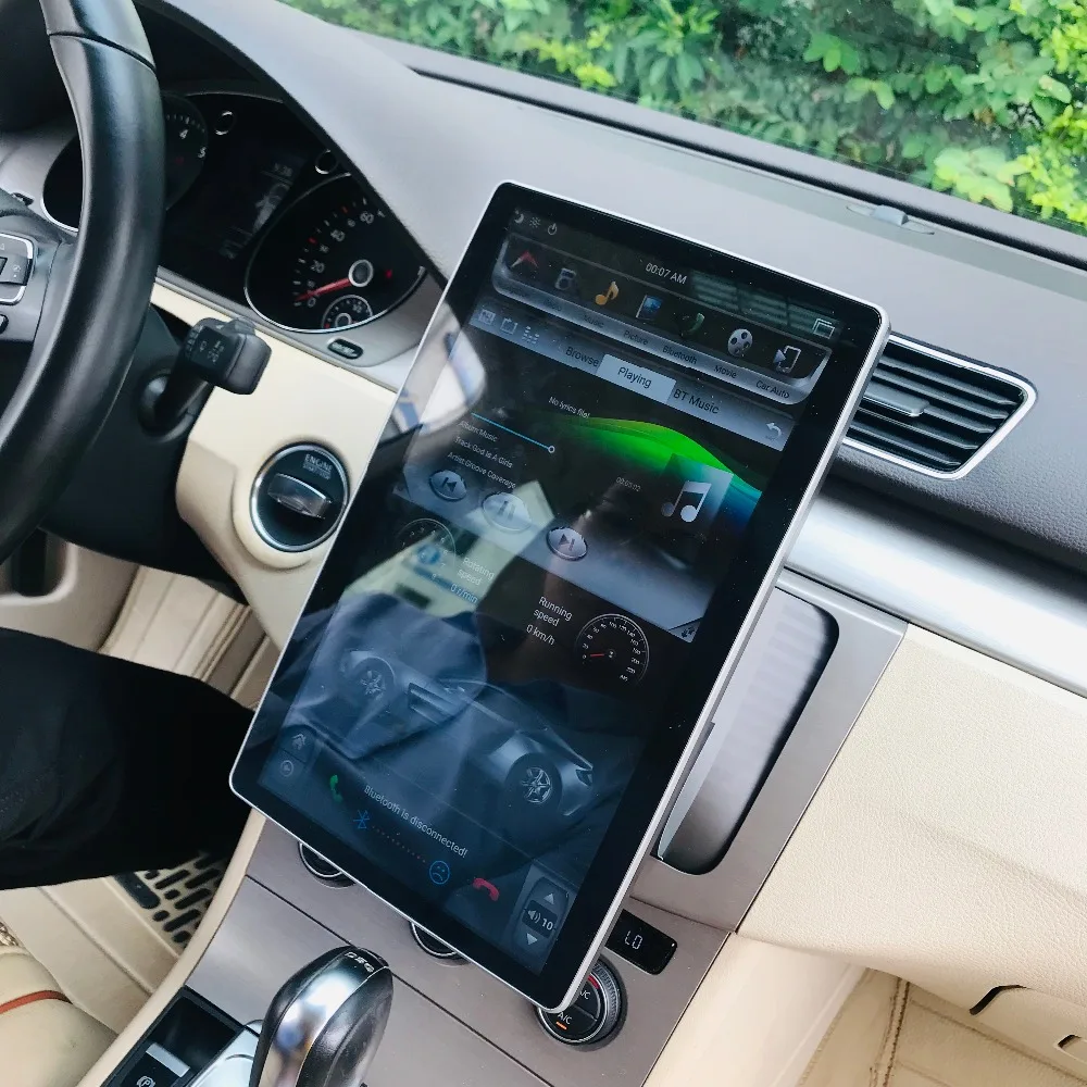 12,8 дюймов Android 8,1 tesla Вертикальный стиль автомобильный dvd-плеер gps универсальный 4G ram 100 градусов rotable Навигация стерео PX6 carplay
