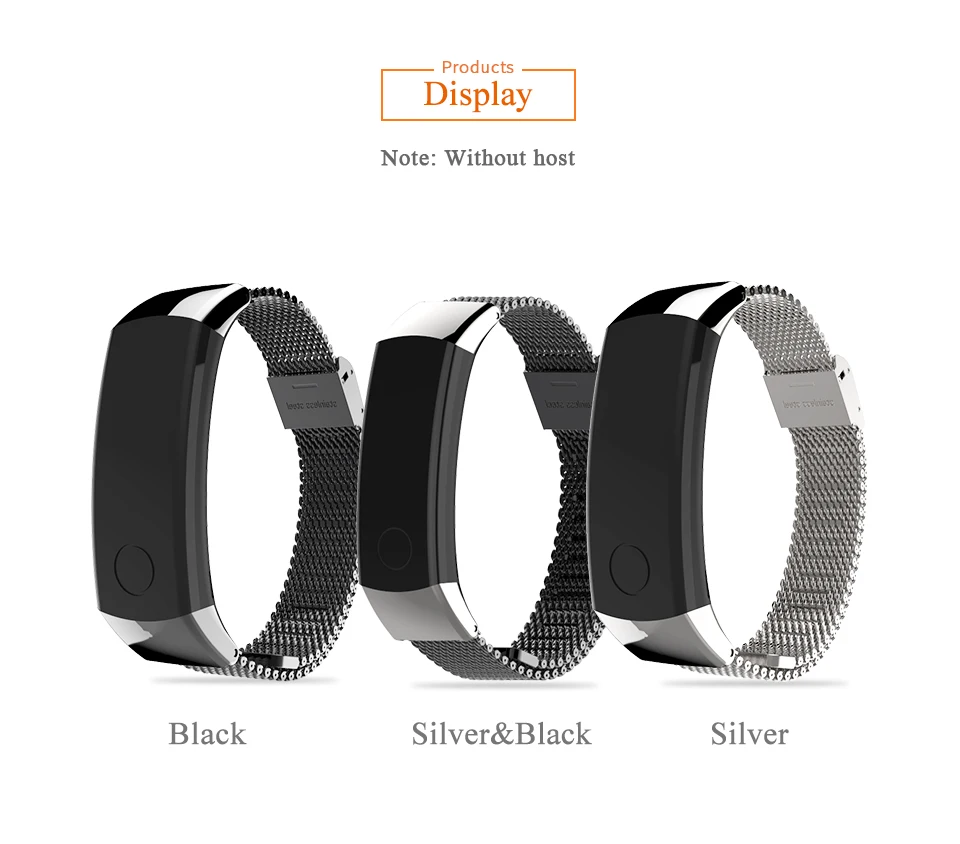 Mijobs Honor Band 3 ремешок Миланский ремешок на запястье для huawei Honor Band 3 браслет металлический нержавеющая сталь Аксессуары для смарт-браслета