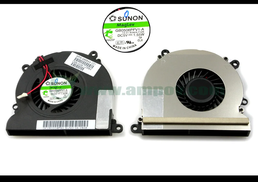 Новый вентилятор охлаждения ноутбука (кулер) с теплоотводом для HP Pavilion dv4 Presario CQ40