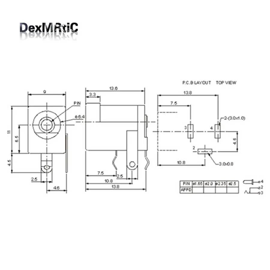 100 шт. DC разъем питания 5 5*2 1 мм DC2.1 30V 0.5A Круглый контактный НОВАЯ оптовая цена |