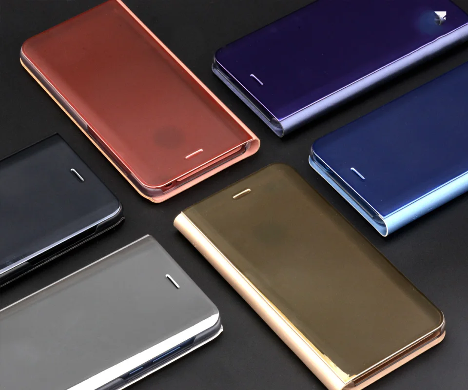 Зеркальный кожаный флип-чехол для Huawei Mate 8 9 10 Lite Pro View умный чехол Honor 7A 7C V10 9i Note Play |