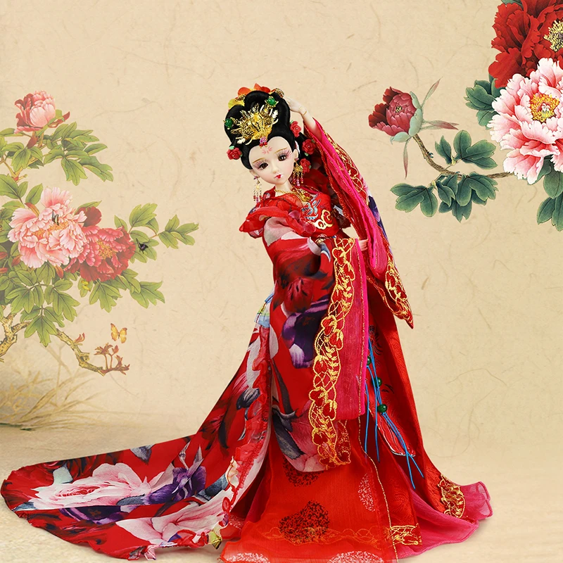 35 см коллекционные Древние китайские куклы четыре красотки Yang Guifei Кукла