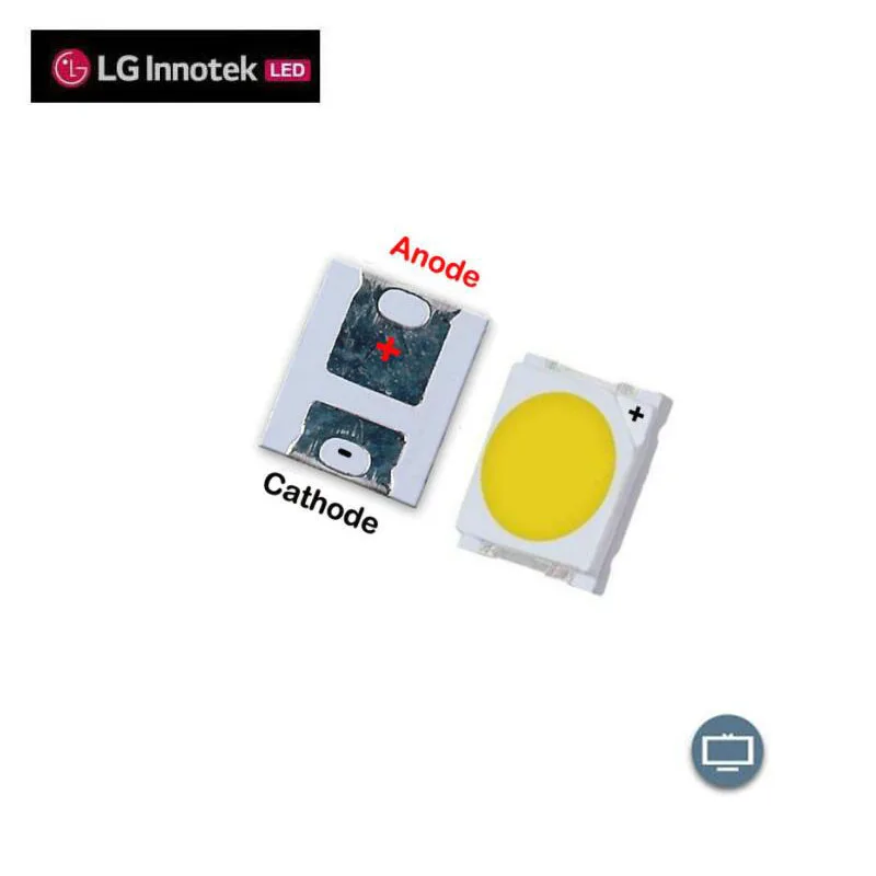 100 шт LG 3528 SMD светодиодный s диоды телевизионные супер яркие диоды SMD СВЕТОДИОДНЫЙ 1210 3528 1 Вт 100лм холодный белый ТВ ПОДСВЕТКА