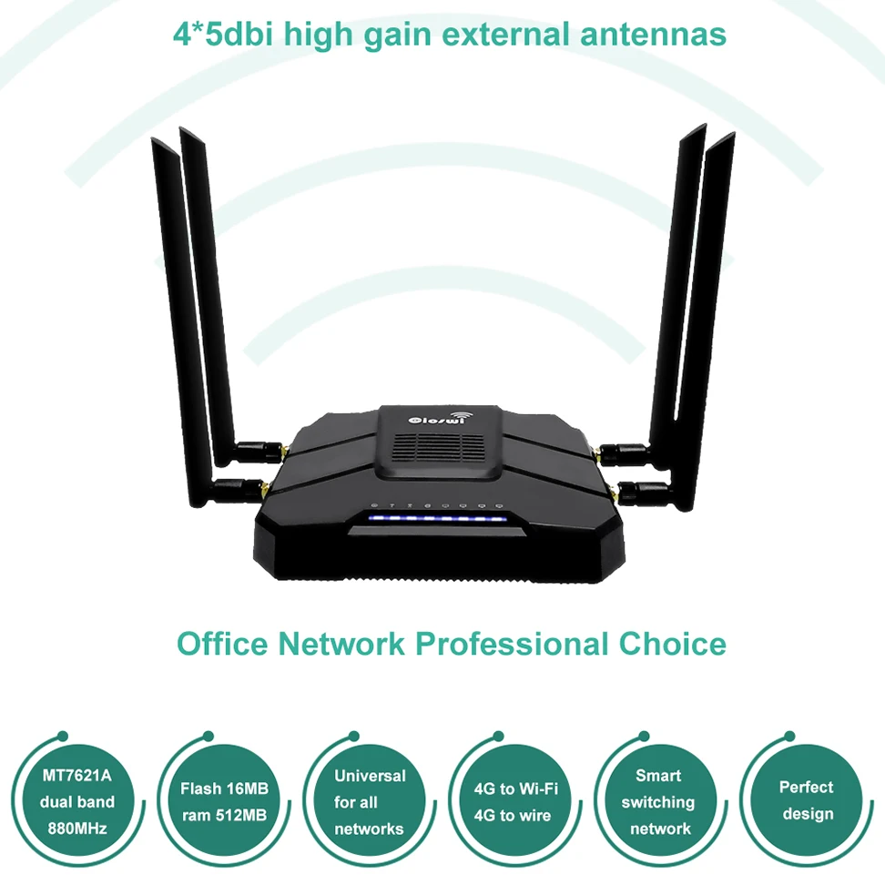 Wi-fi роутер 4g с сим-картой слот 4G антенна точка доступа 4x10/100/1000 Мбит/с 802.11ac wifi