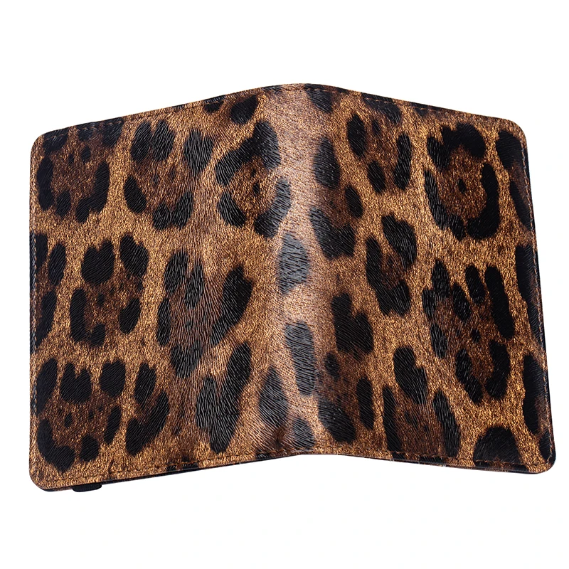 Модный Новый леопардовый чехол из искусственной кожи для паспорта с несколькими