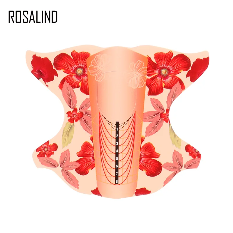 ROSALIND форма для ногтей 100 шт./лот акрил для скульптуры лак для ногтей поли гель лак удлиненный лак для маникюра кончиков ногтей наклейки в виде инструментов