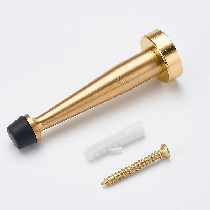 Дверная упорная аппаратная латунная дверная установка всасывающая анти-столкновения длинная Шестерня резиновая пробка черепаха имеет связывающее сопротивление