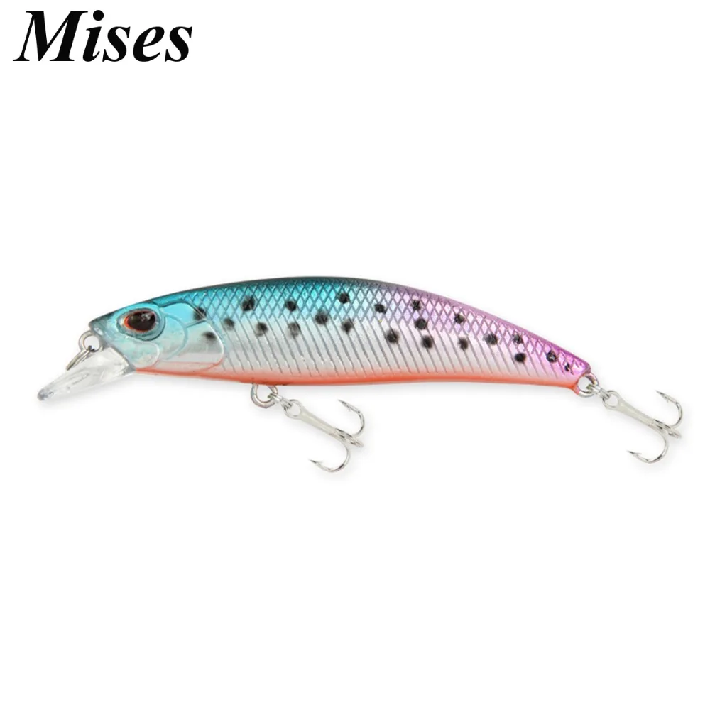 Приманка Mises Bionic Minnow 6 см многоцветная длинная погружная искусственная жесткая