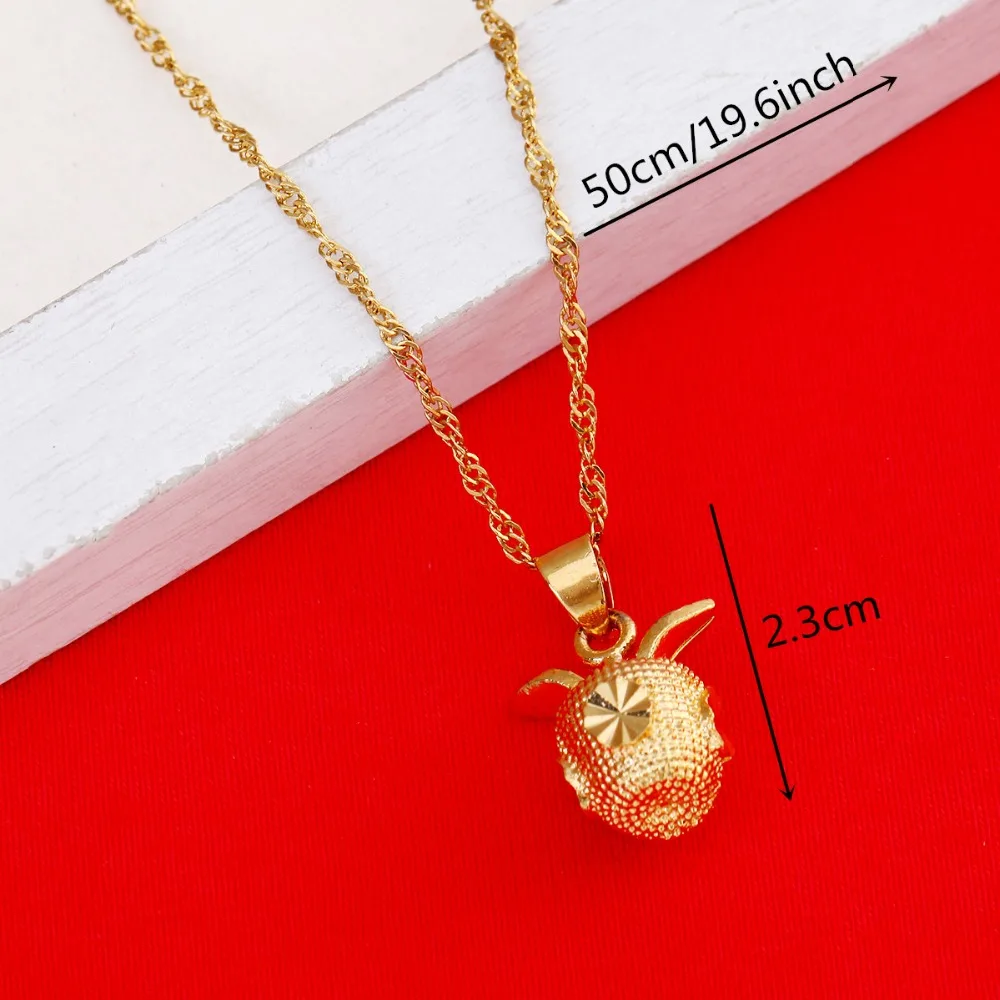 Wholesale Sale New Fashion Pendant Jewelry Gold Women Chain Apple Necklace Gift | Украшения и аксессуары