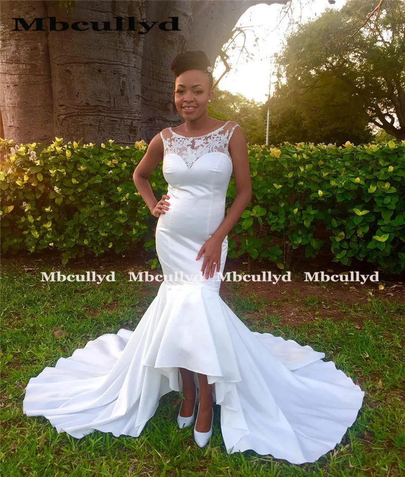 Mbcullyd Свадебные платья с юбкой-годе длинные женские свадебные в африканском стиле