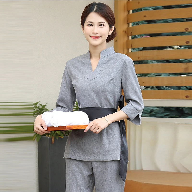 Новинка Комбинезоны для салона красоты одежда спа-техника женский костюм