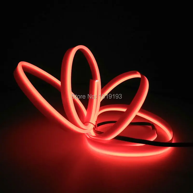 Светодиодная лента EL Wire гибкая неоновая для внутренней вечеринки автомобиля 10