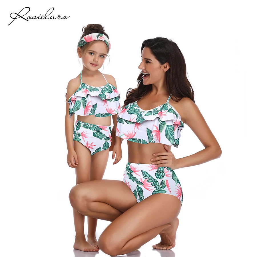 Купальник ROSIELARS женский с оборками Семейный комплект из двух предметов бикини