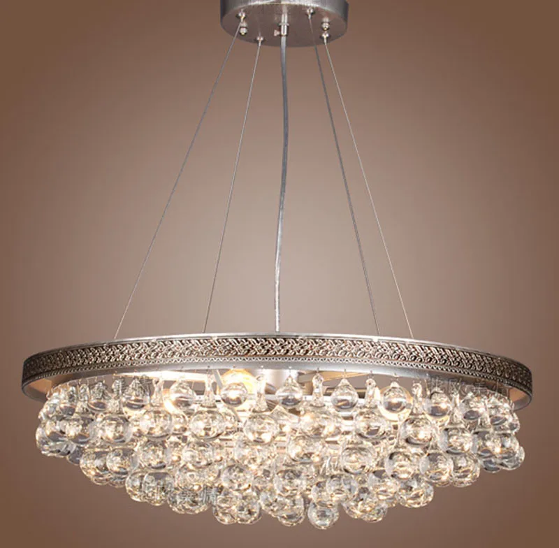 Скандинавская красота простая хрустальная люстра американская сельская лампа