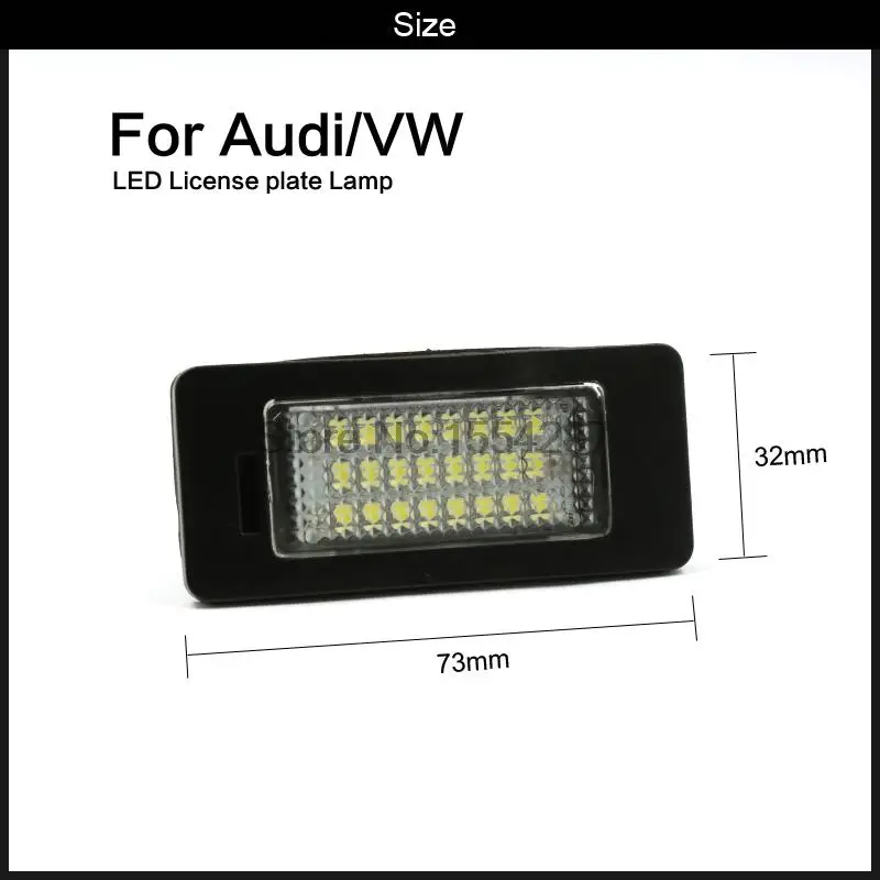 2x автомобилей номерных знаков свет 24 SMD светодио дный комплект пригодный для Audi A4