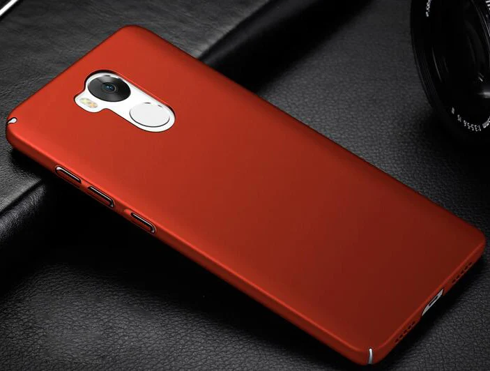 Роскошный Ультратонкий полное заднее покрытие чехол для Xiaomi Redmi 4 Pro/Xiaomi Redmi 4 жесткая задняя панель из поликарбоната 360 полная защита корпуса - Цвет: red