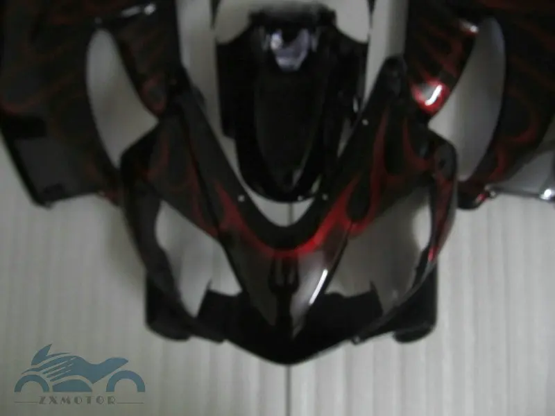 Обтекатели ABS для HONDA CBR600 F4i 04-07 CBR 600F CBR600F4I 2004-2007 красное пламя кузова мотоцикла |