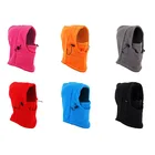 Уличная спортивная Теплая Флисовая Балаклава Капюшон шапка кепки Кемпинг Туризм Охота Велоспорт ветрозащитная Полнолицевая маска шарф-Манишка