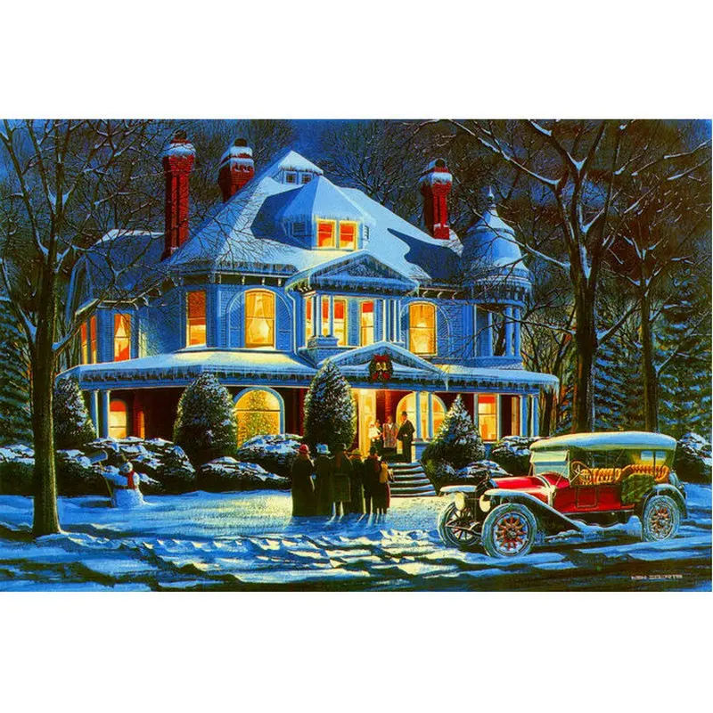 

5D diamond Painting Cross Stitch kits diy Diamond embroidery Villa scenery picture Home decor Mosaic pattern wall sticker gift