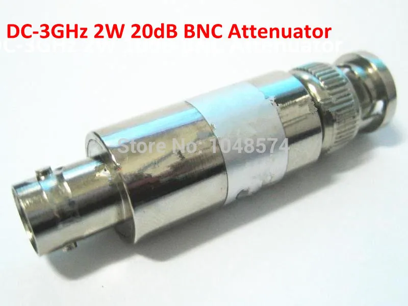 

Free Shipping BNC male to BNC female DC-3GHz 2W 20dB Fixed Coaxial Attenuator