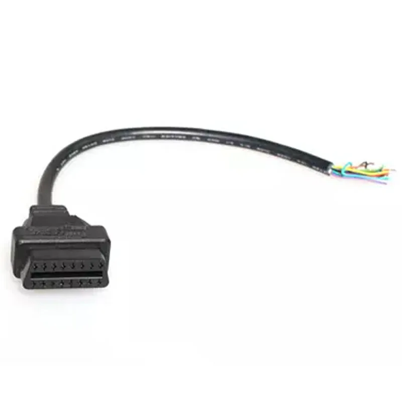 16 PIN Автомобильный диагностический интерфейс и адаптер OBDII OBD 2 OBD2 16 PIN гнездовой разъем для открытия OBD кабеля