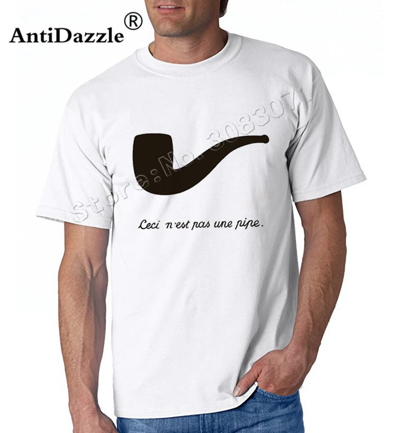 Antidazzle новейшая Дэдпул летняя забавная Ceci n'est pas une pipe Мужская футболка с коротким